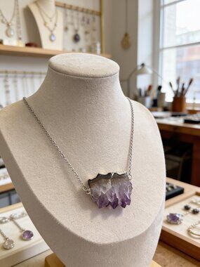 Amethyst Layer Necklace
